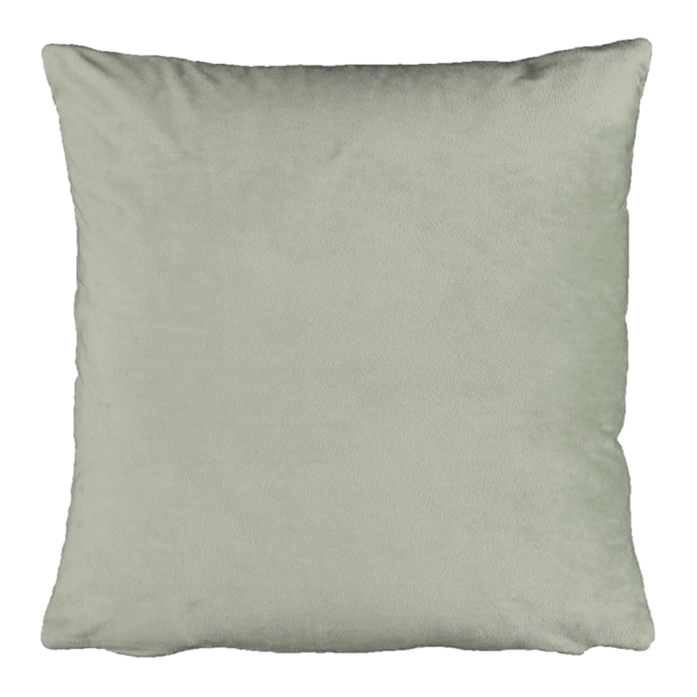 Pernă, material textil de catifea verde deschis, 45x45, ALITA TIPUL 14