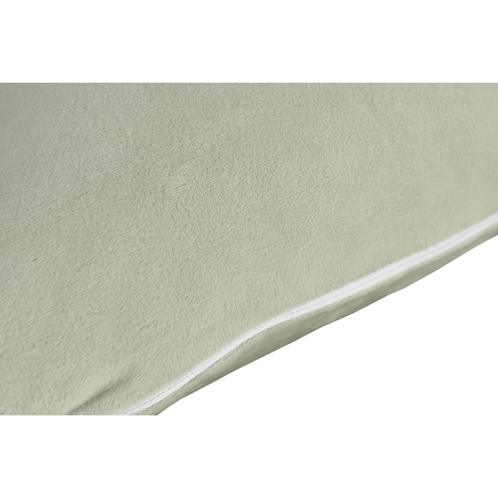 Pernă, material textil de catifea verde deschis, 45x45, ALITA TIPUL 14