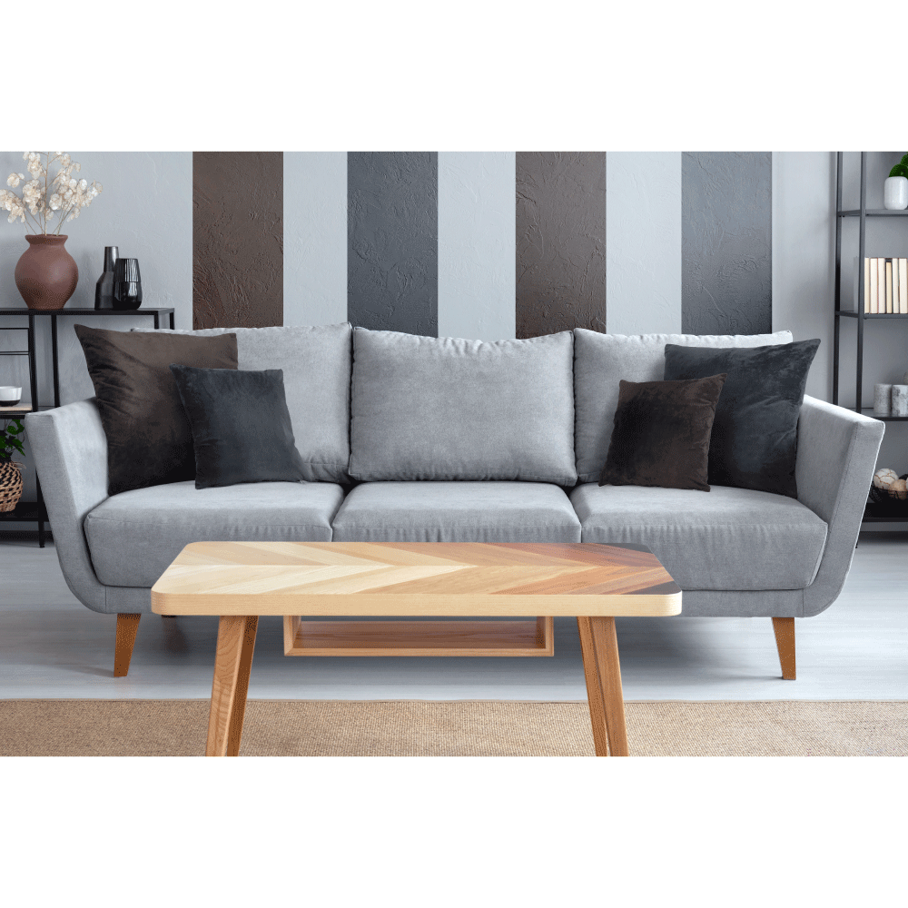 Pernă, material textil de catifea gri închis, 45x45, ALITA TIPUL 8