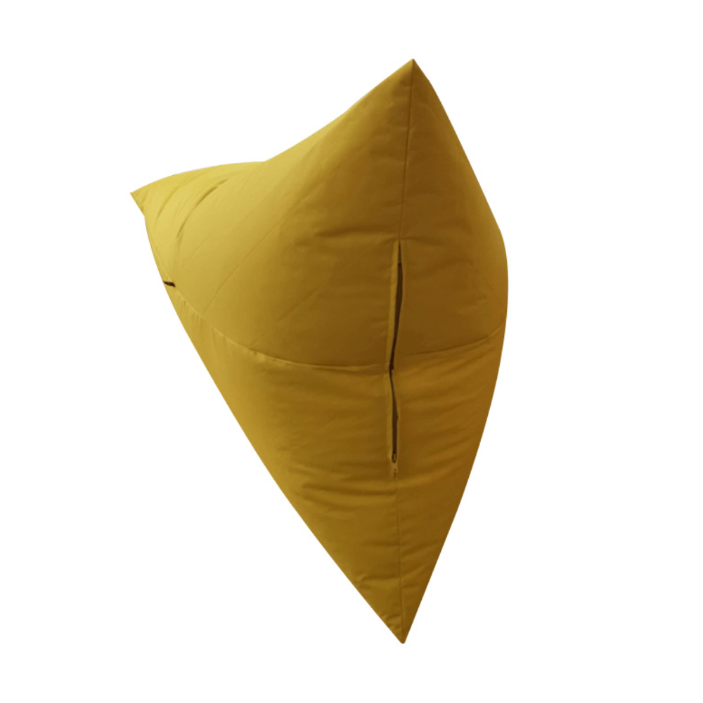 Fotoliu tip sac, material textil muştar, VETOK