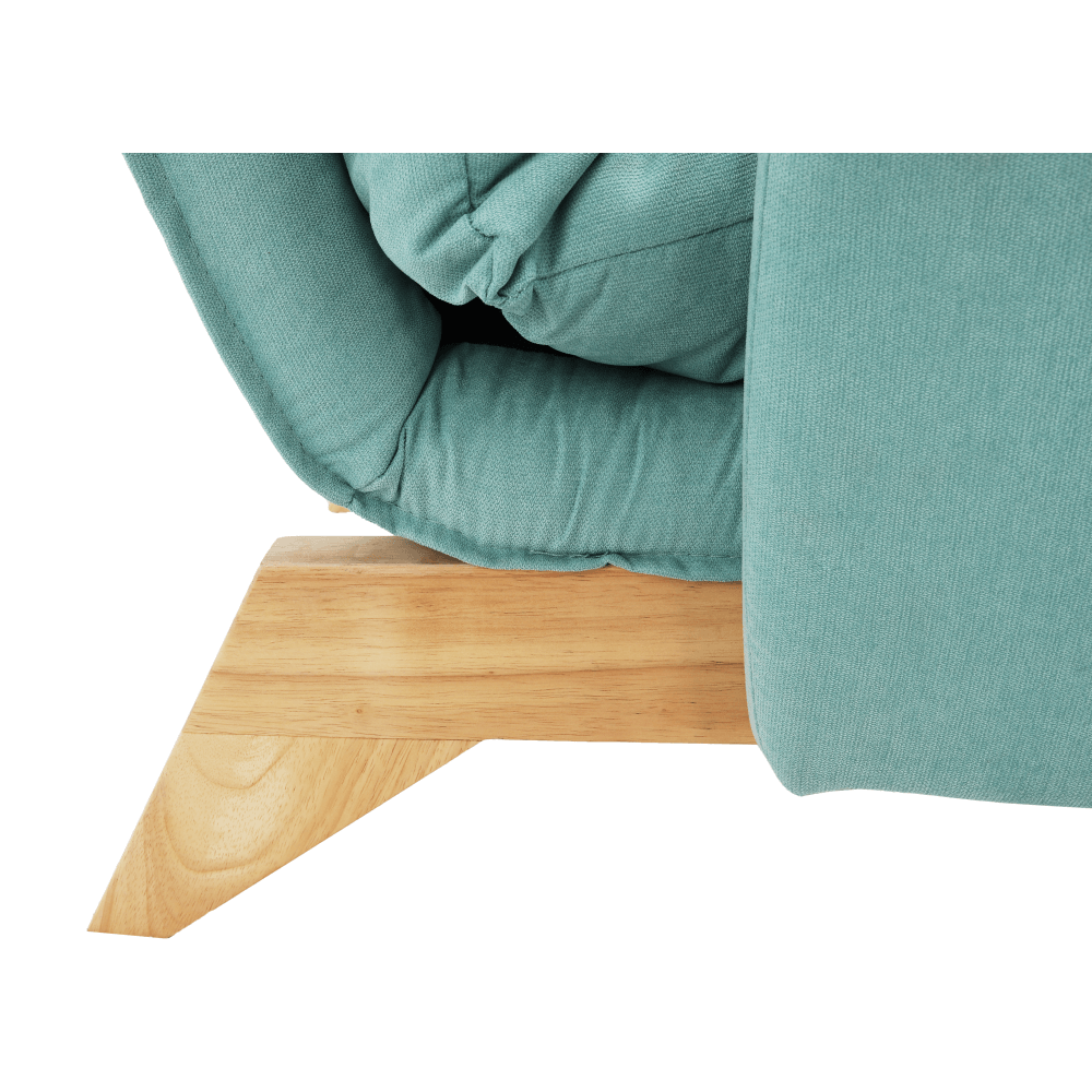 Scaun cu suport pt. picioare, mentol / natural, ZANDER