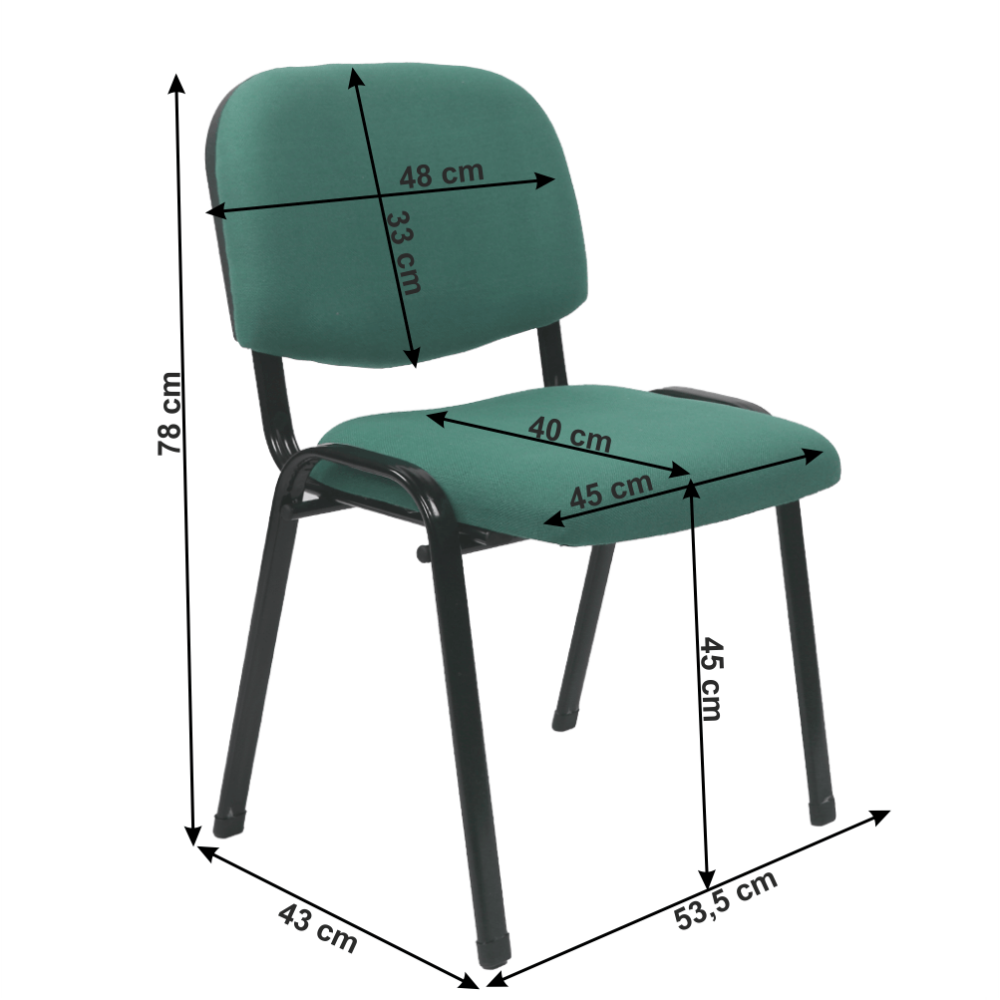 Scau de birou, verde, ISO 2 NEW