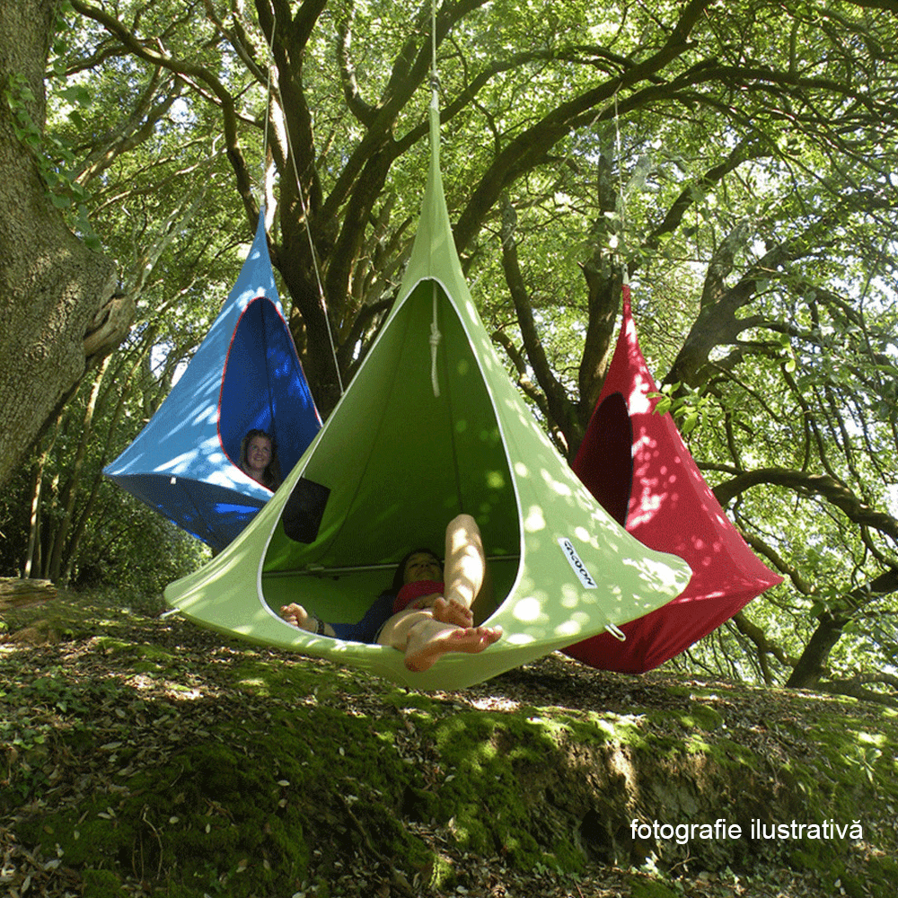 Scaun balansoar suspendabil, roşu, KLORIN KLASIK CACOON HAMMOCK