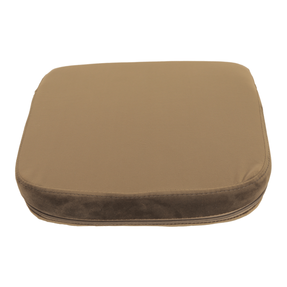 Fotoliu, material textil catifea maro auriu/stejar, ZERON