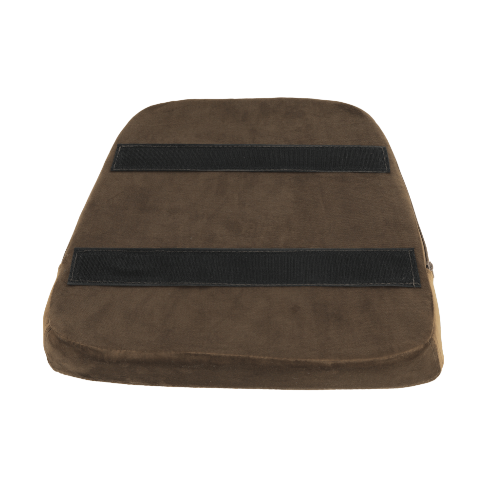 Fotoliu, material textil catifea maro auriu/stejar, ZERON