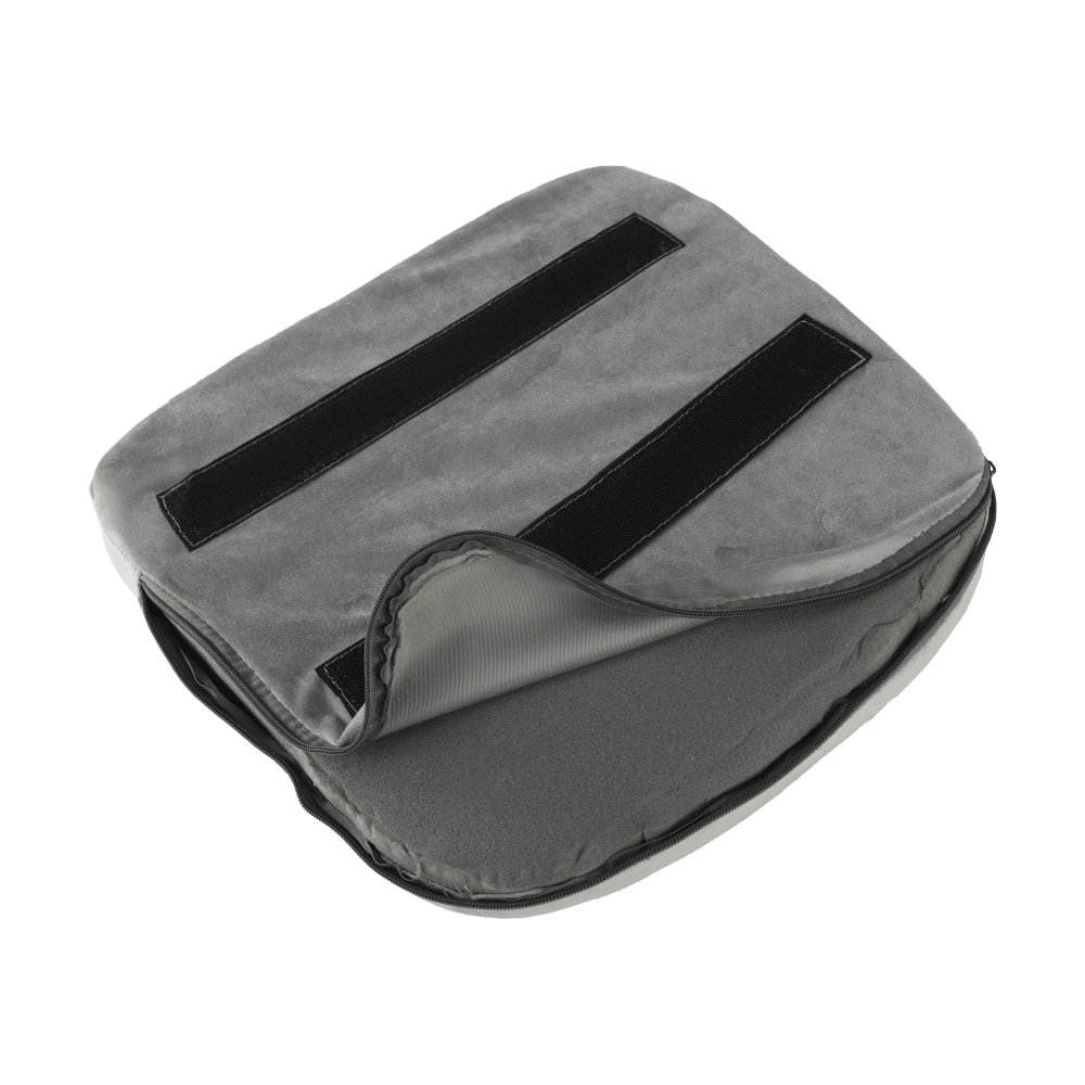 Fotoliu, material de catifea gri deschis/negru, ZERON