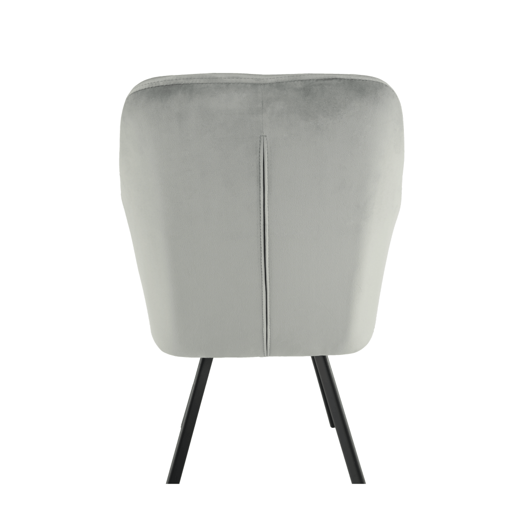 Fotoliu, material de catifea gri deschis/negru, ZERON