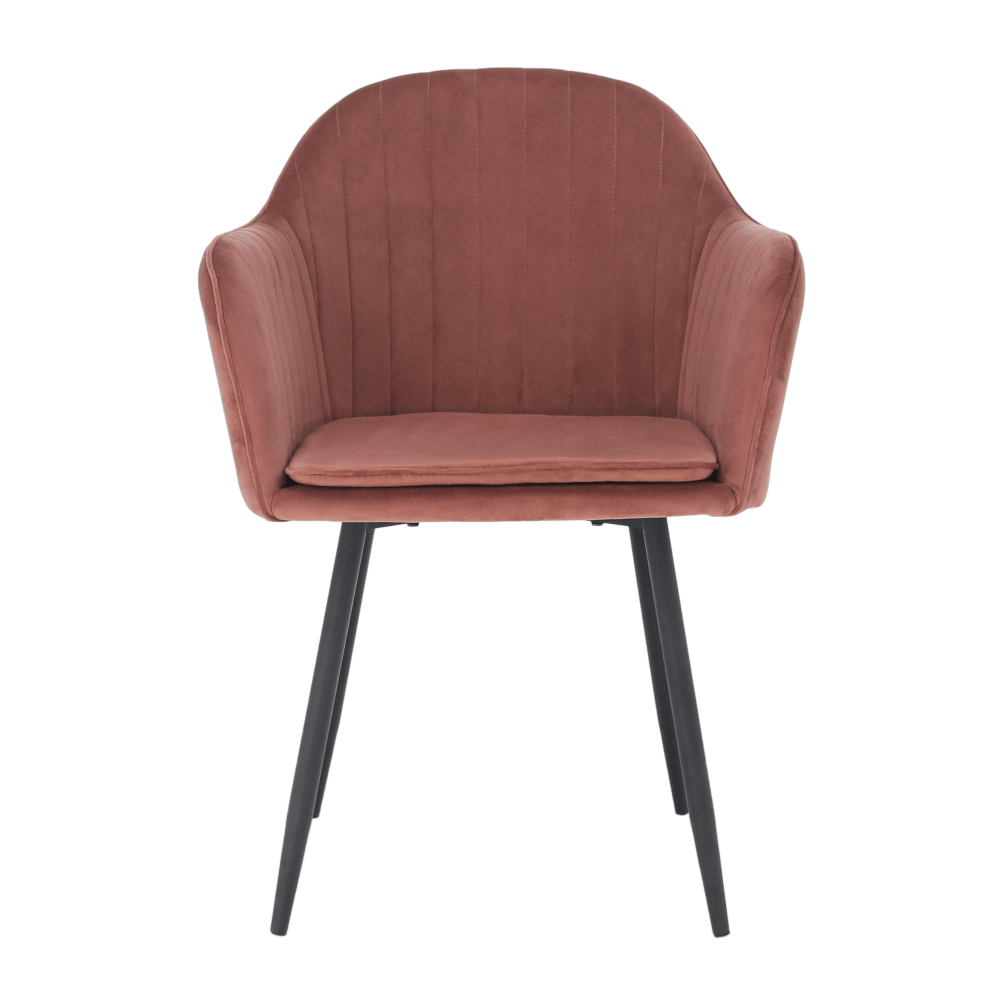 Fotoliu de design, catifea Velvet roz maroniu, ZIRKON