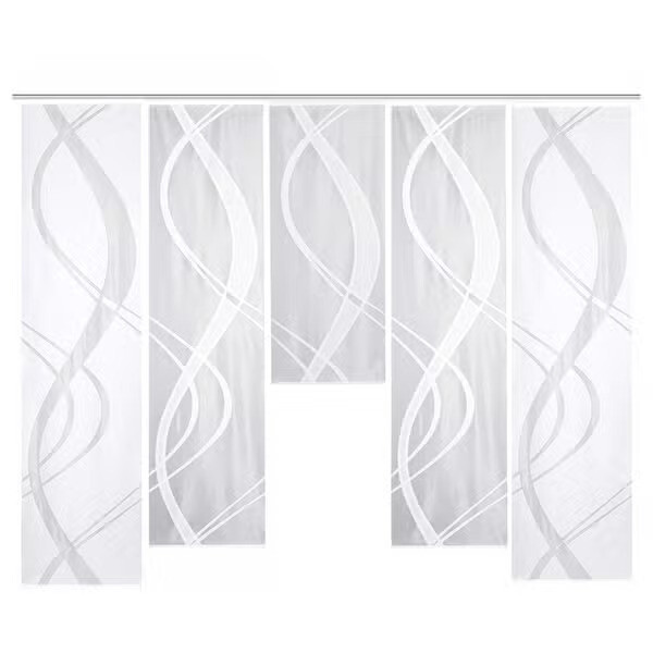 Tibasi perdea glisantă (set de 5)