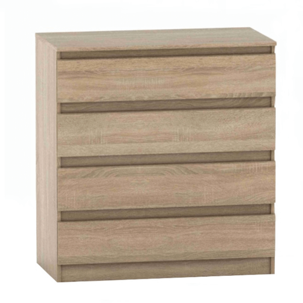 Comodă cu 4 sertare, stejar sonoma, HANY NEW 004