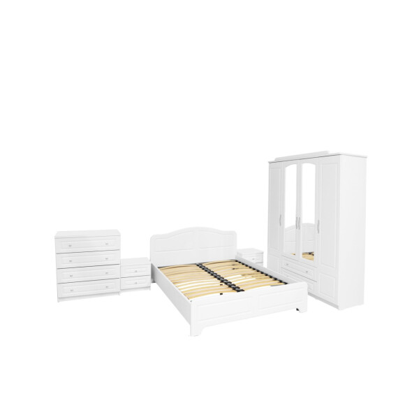 Dormitor Sara cu pat 180x200 cm cu somiera fixa