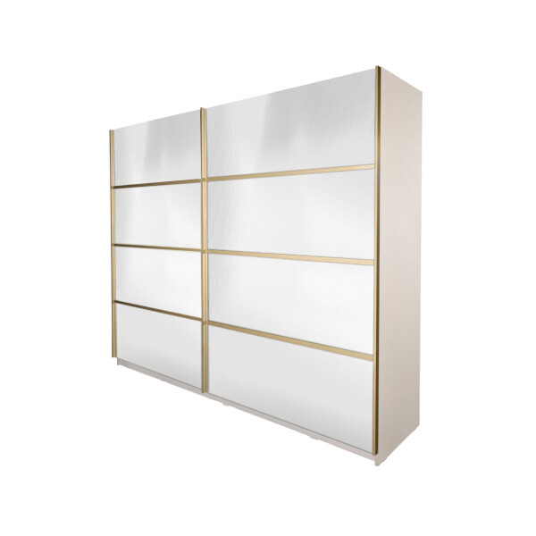 Gold Dulap 2500 Crem cu usi cu oglinda