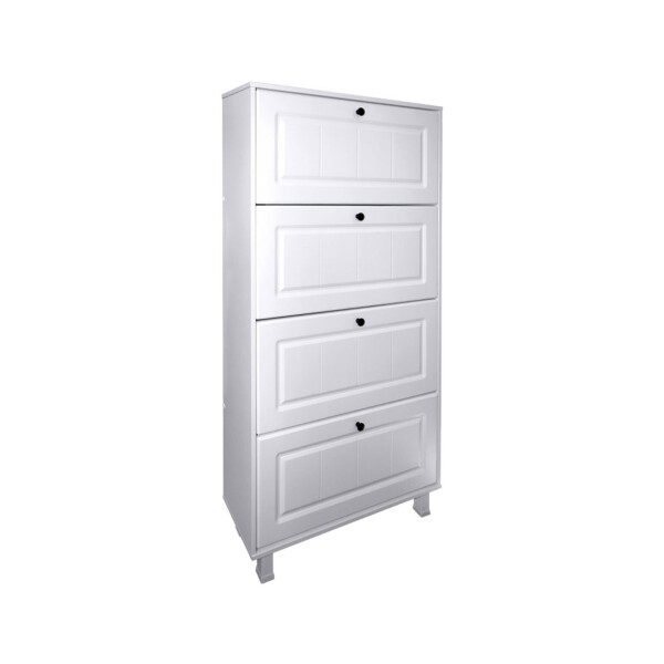 Pantofar Zapato 4 usi MDF Alb Mare