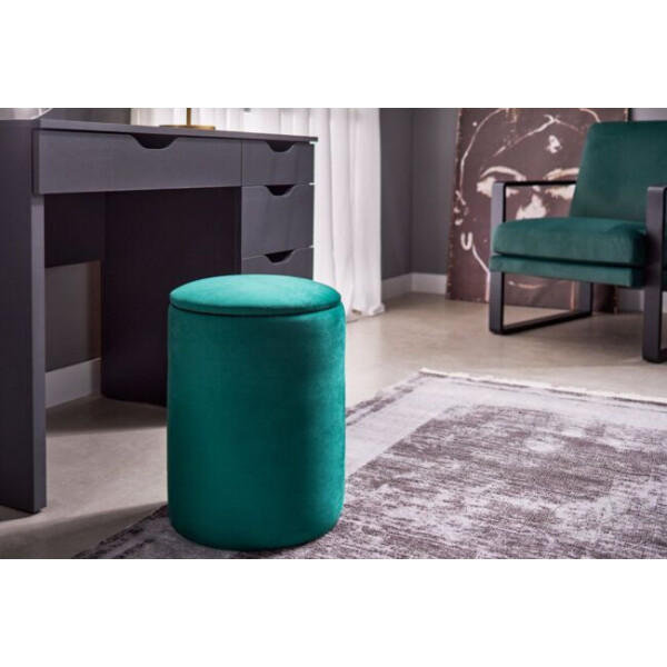 Taburet puf rotund  (cu ladă) 