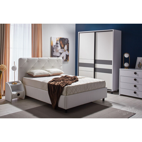 Comoda CRISTAL ALB
