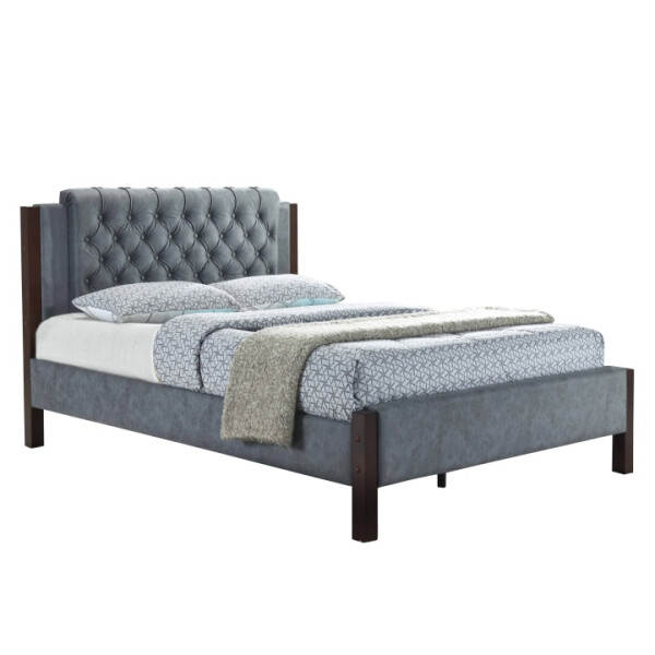 Pat, material textil gri, 180x200, KAROLA NEW