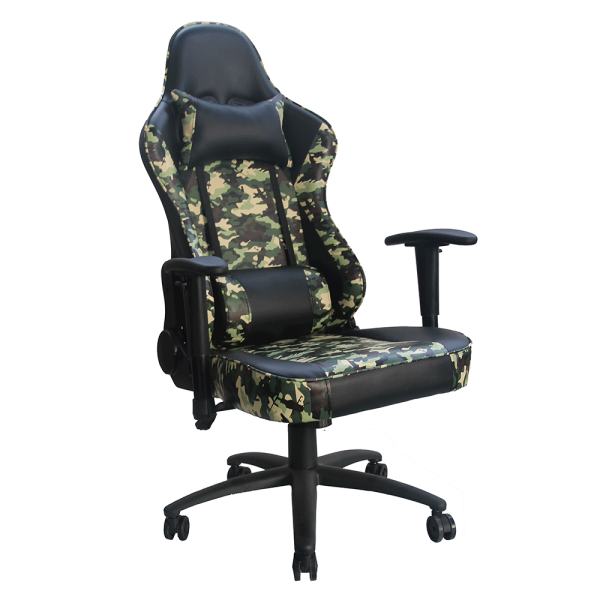 Scaun de birou / joc, model negru / armată, ARMYRE