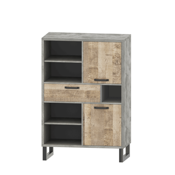 Raft, stejar nisipiu / gri, BARIA 2D1S