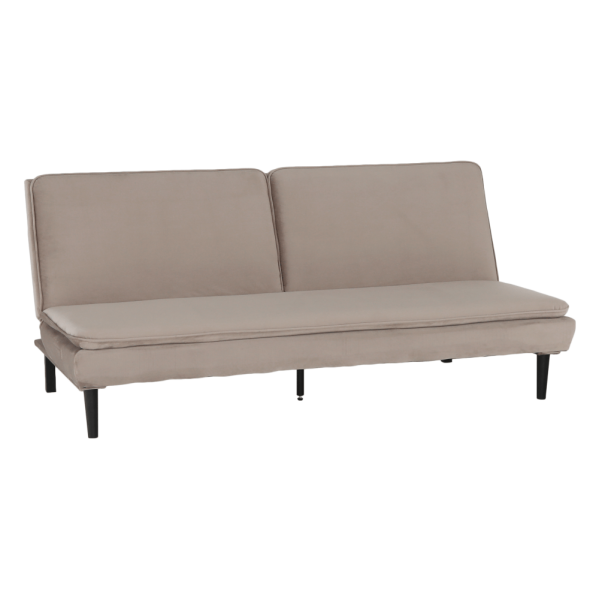 Canapea extensibilă, material textil Velvet gri maro TAUPE, BUFALA