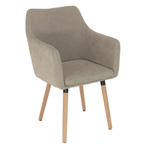 Fotoliu de design, bej/fag, DABIR