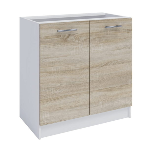 Dulap inferior, stejar sonoma/alb, FABIANA S - 80