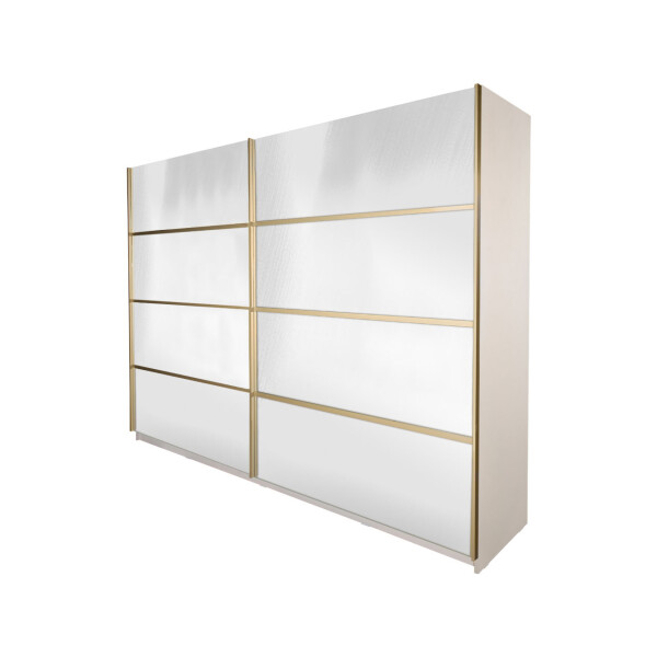 Gold Dulap 2800 Crem cu usi cu oglinda