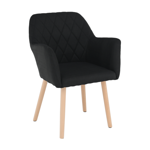 Fotoliu, negru/fag, EKIN