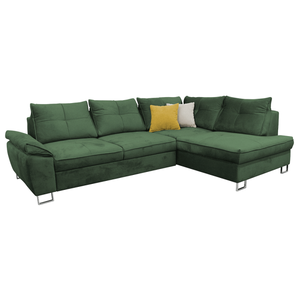 Set de pliere pe colţ, ţesătură smarald Tatum, dreapta, FELDA