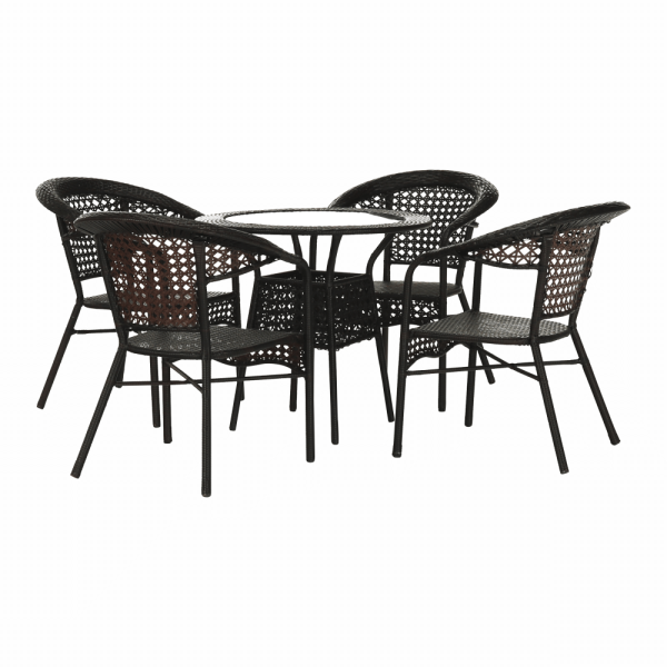 Set de grădină 1+4 maro,  GETON