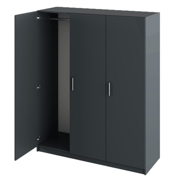 Dulap cu 3 uşi, grafit, GREEN