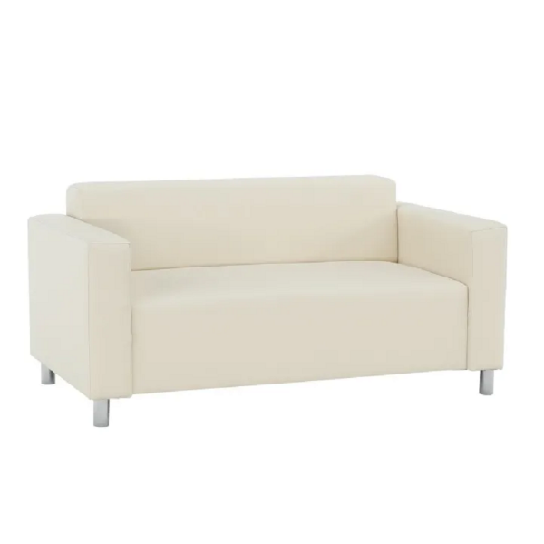 Colţar 2 locuri, piele ecologică bej, HOMKER