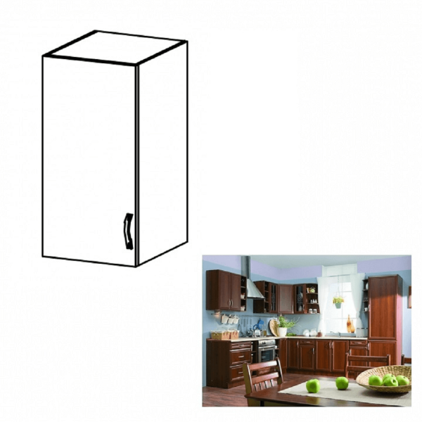 Dulap superior G30, model stânga, nuc Milano, SICILIA