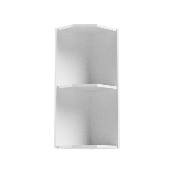 Dulap de colţ superior, alb, AURORA G25PZ