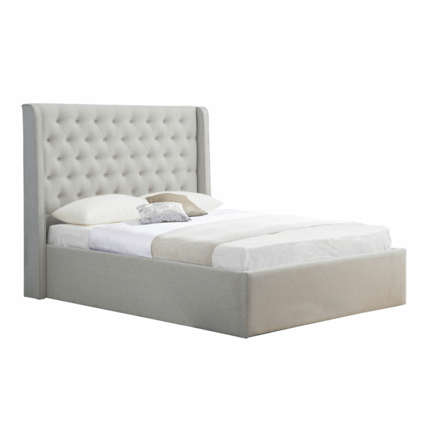 Pat, gri deschis, 160x200, JOSIE