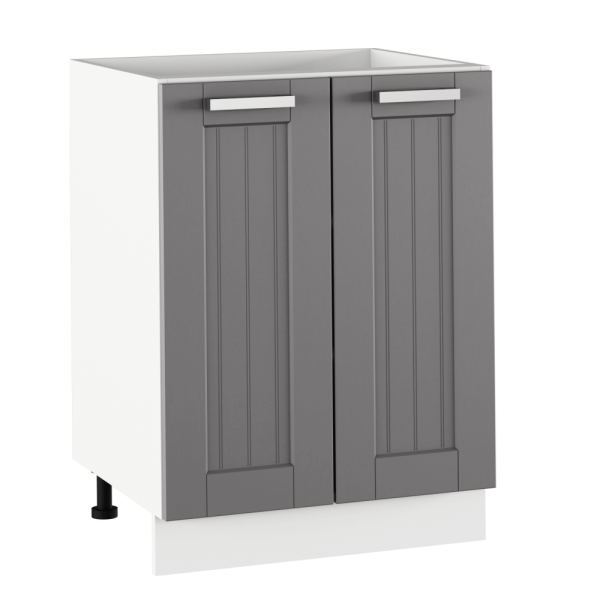 Dulap inferior, gri închis/alb, JULIA TYP 56