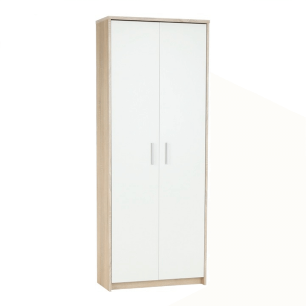 Dulap de birou, stejar sonoma/alb, JOHAN 2 NEW 05