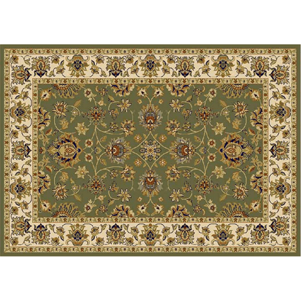 Covor 100x150 cm, verde/amestec de culori/model oriental, KENDRA TYP 2