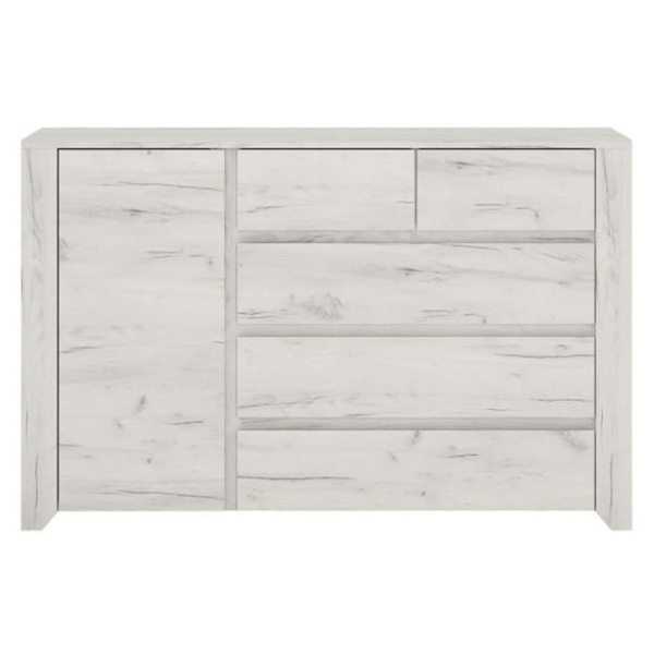 Comodă typ 41, alb craft, ANGEL