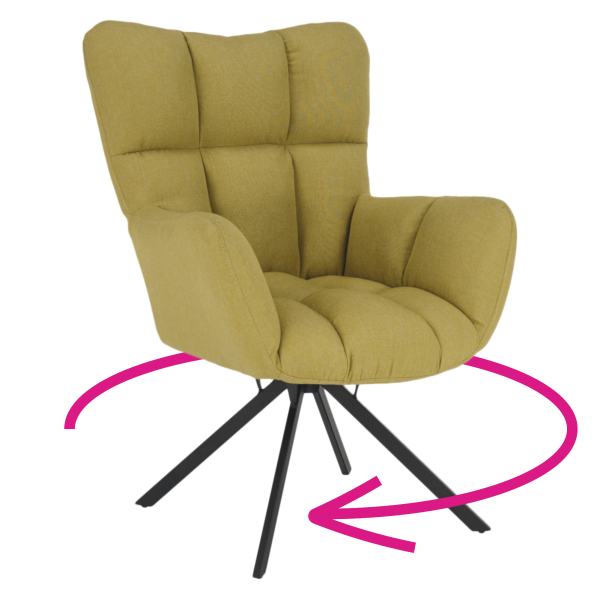 Scaun de design ţesătură fistic, KOMODO