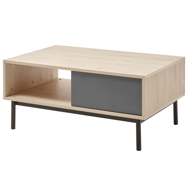 Măsuţă de cafea, stejar jaskson hickory/grafit, BERGEN BL104