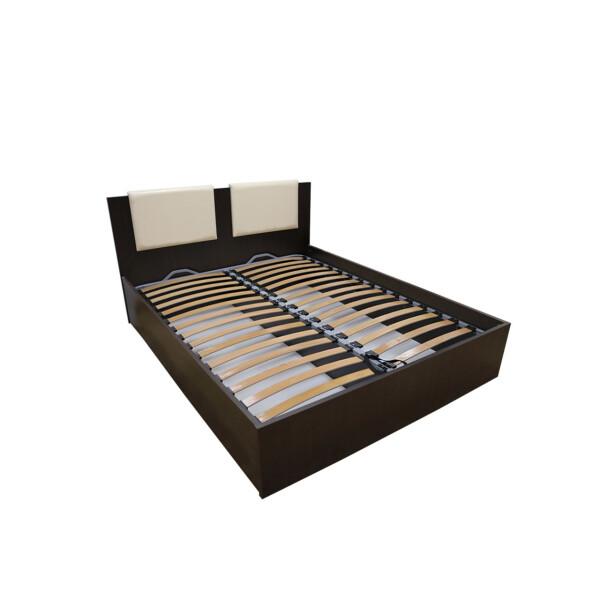 Pat Laguna  cu somiera rabatabila wenge cu bej