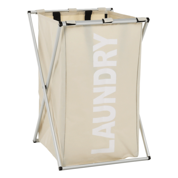 Coş de rufe din pânză, gri-bej, LAUNDRY NEW TYP 1