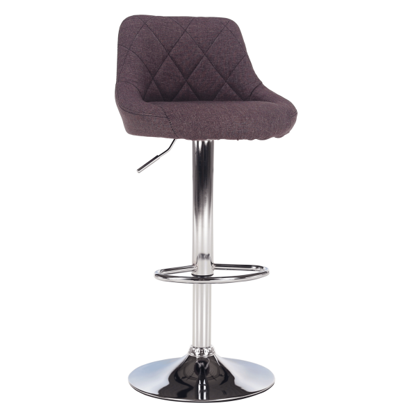 Scaun de bar, gri-maro TAUPE/crom, MARID