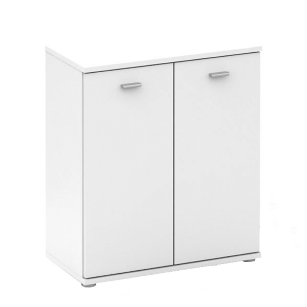 Comodă, cu două uşi, albă, NENA TYP 1