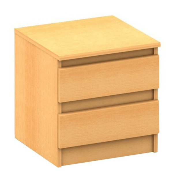 Noptieră cu 2 sertare,  fag, HANY NEW 002