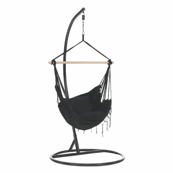 Fotoliu balansoar suspendabil, gri închis, OFRAME