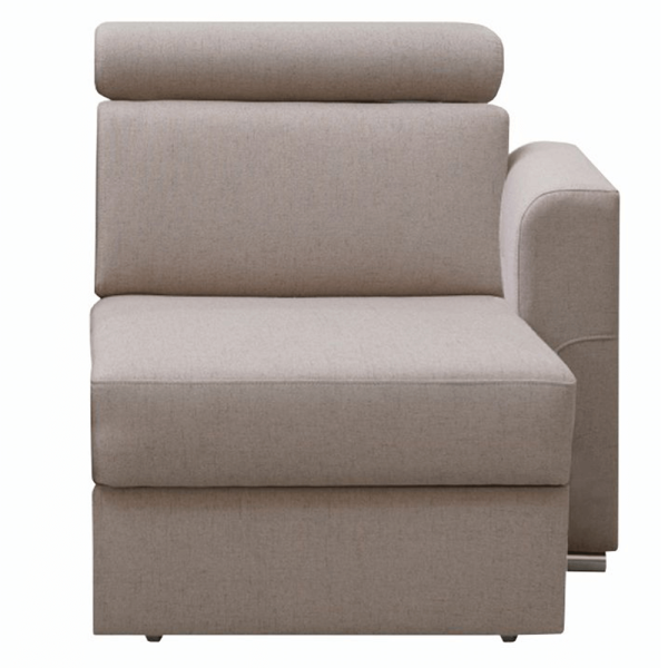 Otoman OTT 1B ZP la comandă, colţar de lux, bej, dreapta, MARIETA