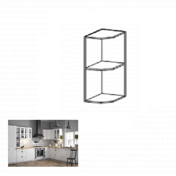 Dulap superior cu rafturi G25P, alb, PROVENCE