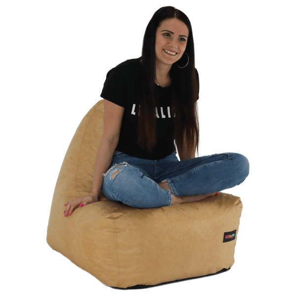 Fotoliu tip sac, material textil bej, RIMINO TIPUL 1