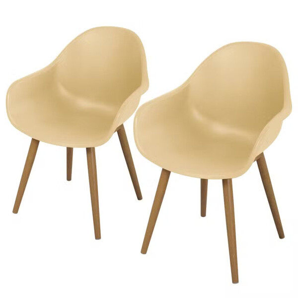 Set de 2 scaune de gradina VACY